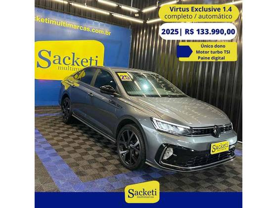 VOLKSWAGEN VIRTUS 1.4 250 TSI EXCLUSIVE AUTOMÁTICO